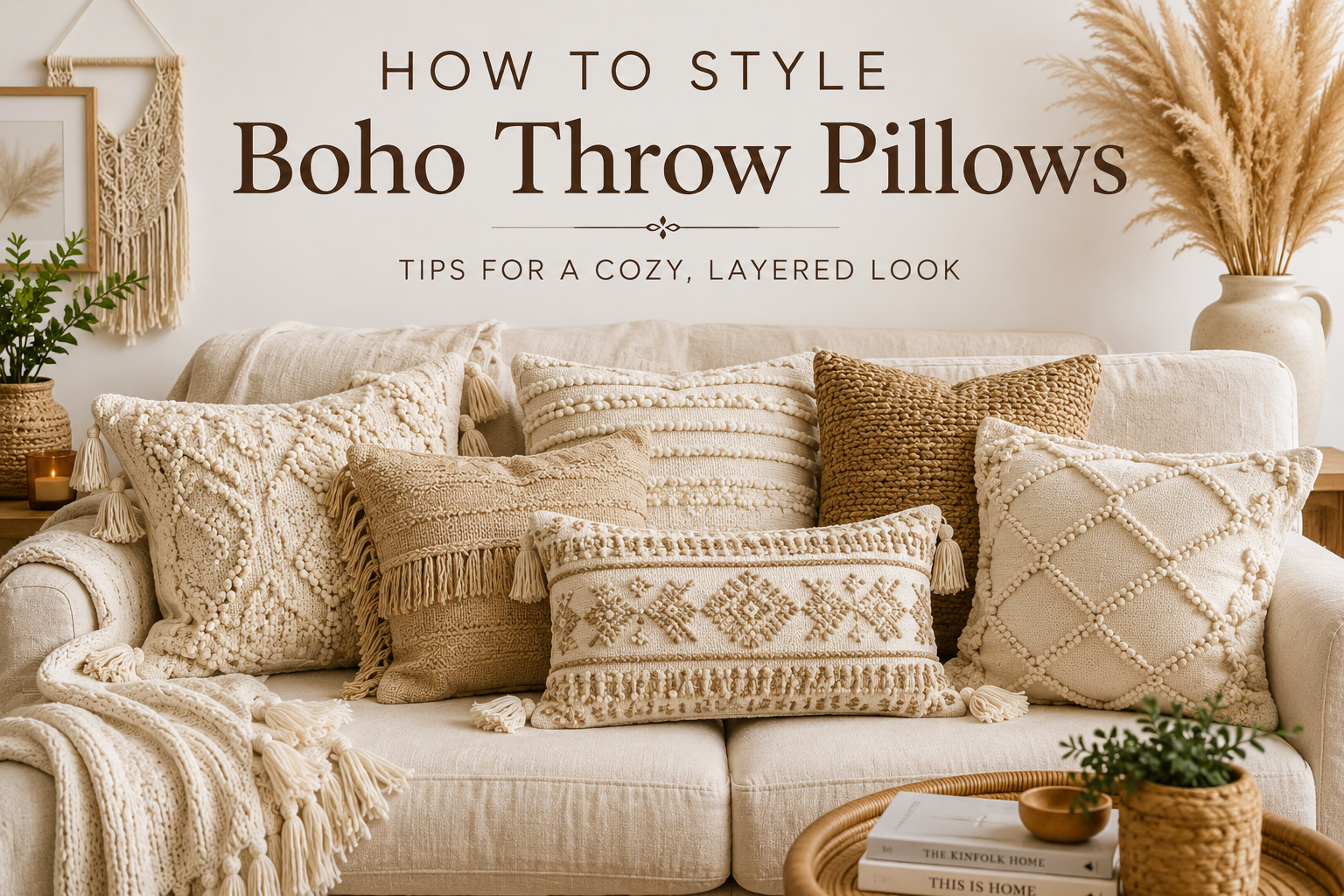 How to Style Boho Throw Pillows: 10 Easy Designer Tricks for a Cozy, Collected Home